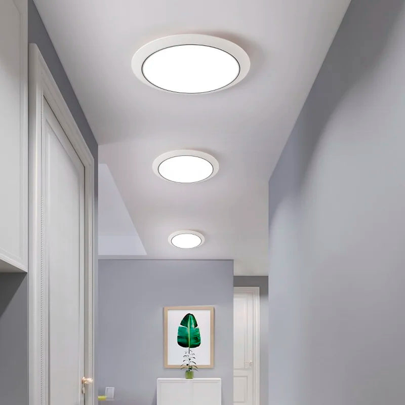 lustre led minimaliste ultra-mince circulaire trois-preuve - vue 6 sur 22