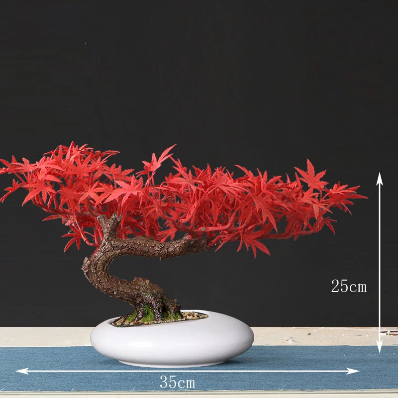 faux arbre bonsaï décoratif pour salon et aménagement paysager - vue 36 sur 36