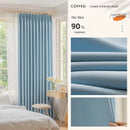 Rideau moderne plissé occultant luxe pour salon chambre