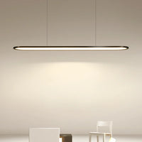lustre moderne nordique simple led rectangulaire pour bar