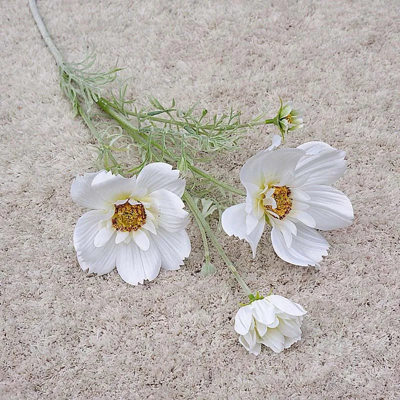 branche de fleurs artificielles en soie pour décoration de mariage - vue 5 sur 12