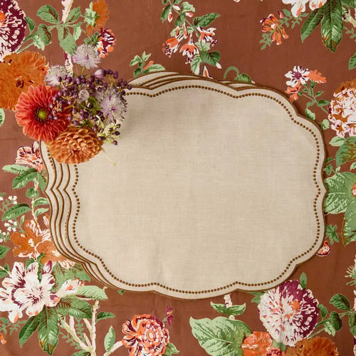Serviette de table lot de 4 coton lin