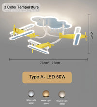 Creative Airplane Pendant Lamps Wooden Plane AC 220V 50W Children's Bedroom Ceiling Hanging Light Boy Girl Room Decorative Light