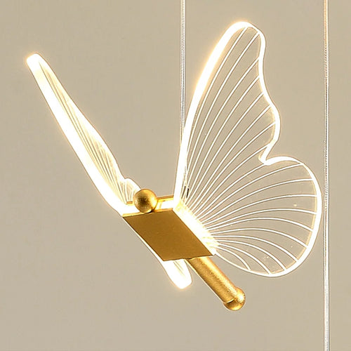 Suspension LED papillon au design nordique 90/220V - vue 3 sur 9