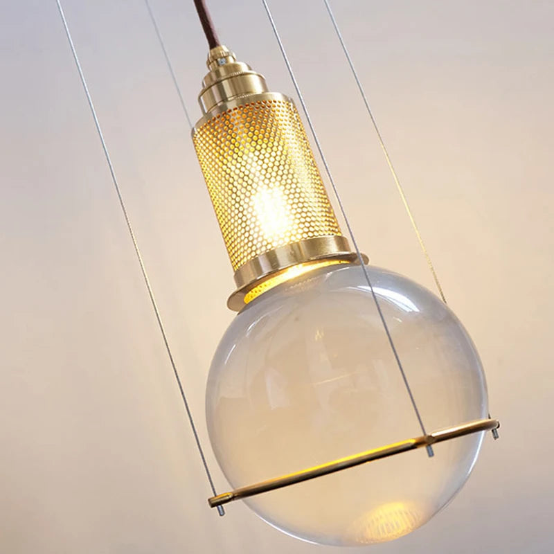 suspension boule de cristal style nordique moderne pour décoration intérieure - vue 5 sur 6