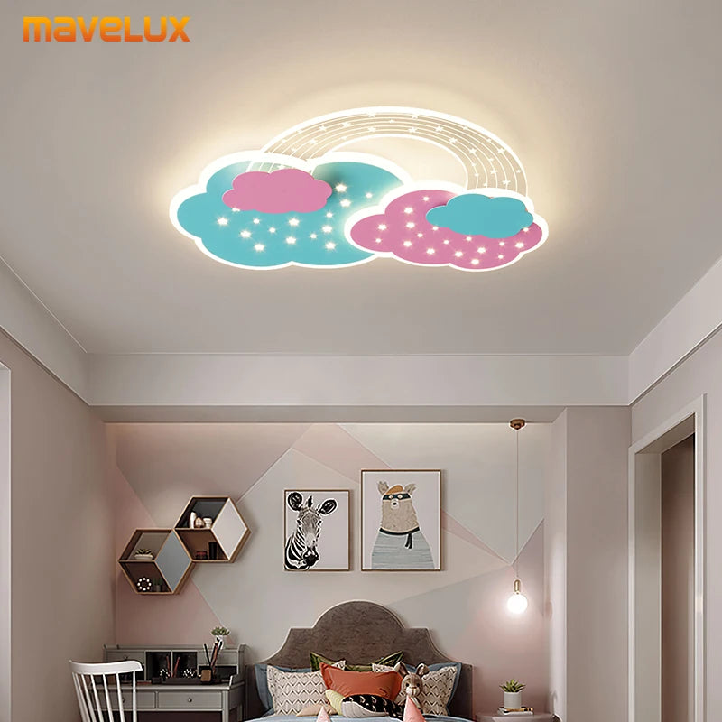 Plafonnier LED en forme de nuage - vue 6 sur 9