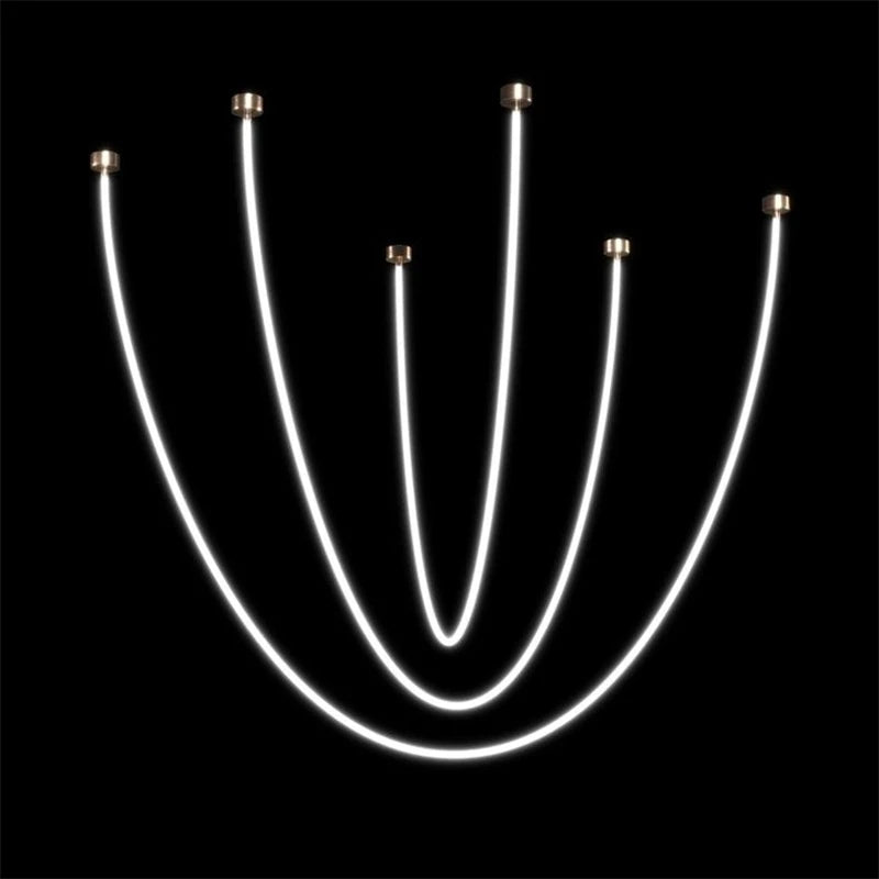 Minimalist nordic style silicone LED ceiling light 360 degrees - vue 6 sur 7