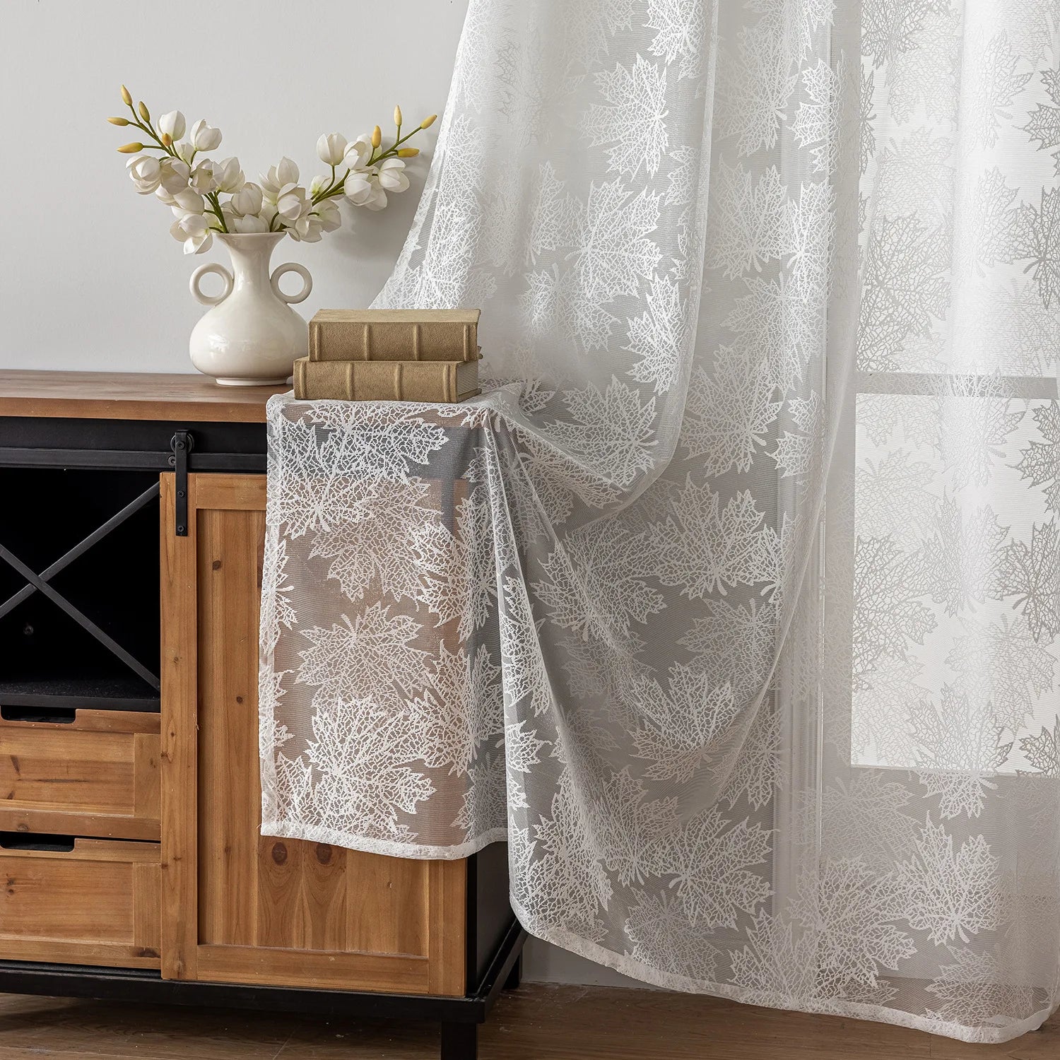 Voilage tulle sur mesure style moderne salon chambre - vue 7 sur 7