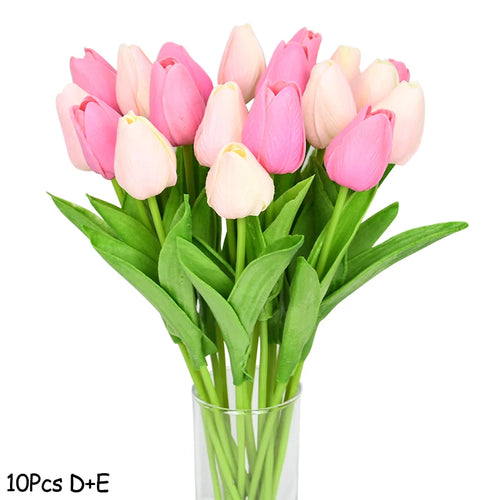 lot de 10 tulipes artificielles pour décoration de mariage et jardin - vue 25 sur 33