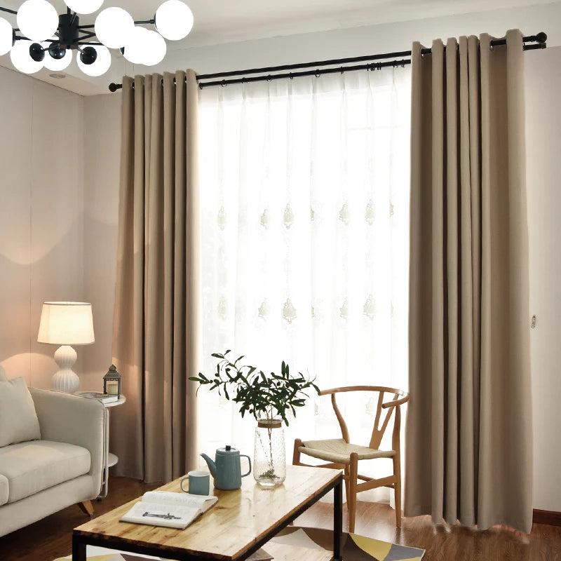 Rideau occultant moderne polyester pour salon et chambre - vue 10 sur 10