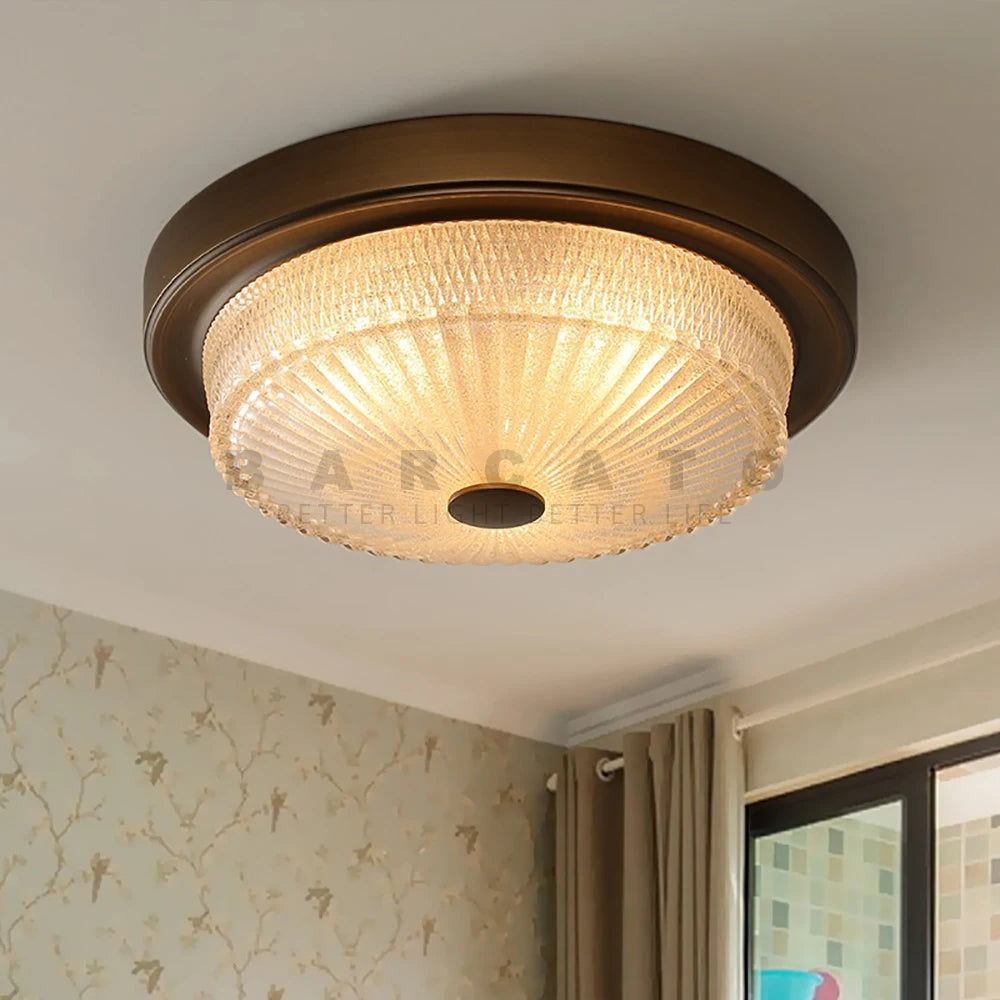 plafonnier Style américain LED créatif couloir allée blanc verre dépoli abat-jour lanternes décoration de la maison - vue 5 sur 8