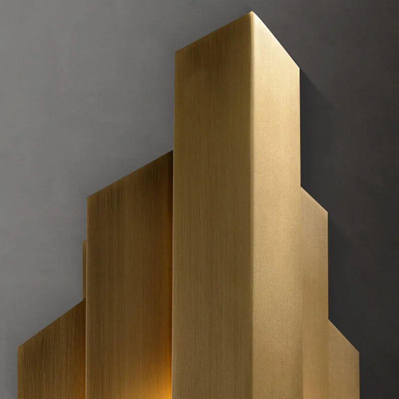 applique murale moderne en acier inoxydable doré avec ampoule g4 - vue 6 sur 7