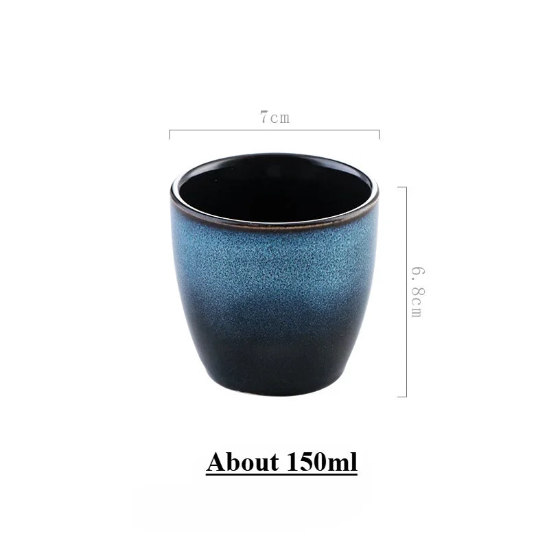 Tasse à thé japonaise en grès style minimaliste