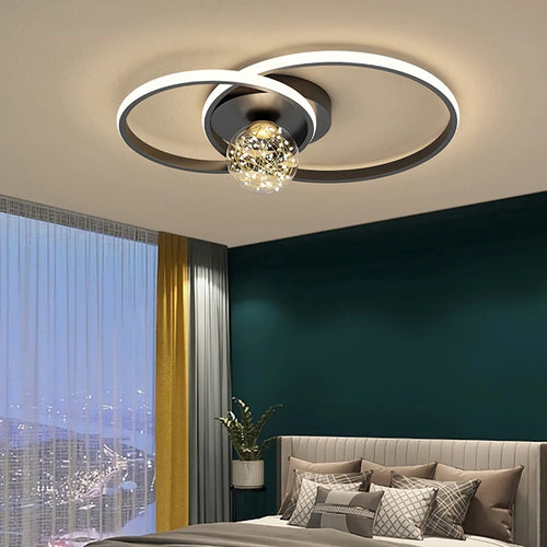 lustre nordique moderne à led simple boule pour éclairage intérieur - vue 4 sur 16
