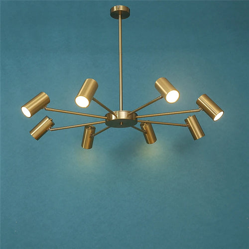 Modern adjustable nordic minimalist multi-head creative chandelier - vue 4 sur 6