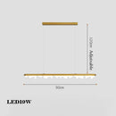 Modern minimalist gold and black chandelier for pendant lighting