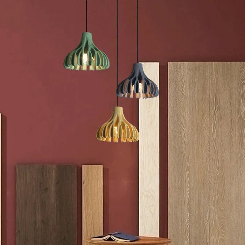 suspension design en résine pour restaurant et bar - vue 6 sur 11