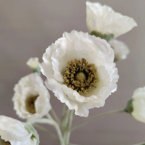 fleurs artificielles de pavot pour décoration mariage jardin et DIY - vue 4 sur 15