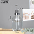 distributeur de savon en verre transparent rechargeable pour gel douche