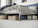 Metal Bed Frame – Heavy Duty Mattress Foundation with Anti-slip Steel Slat Support, Durable Platform Base with Underbed Storage