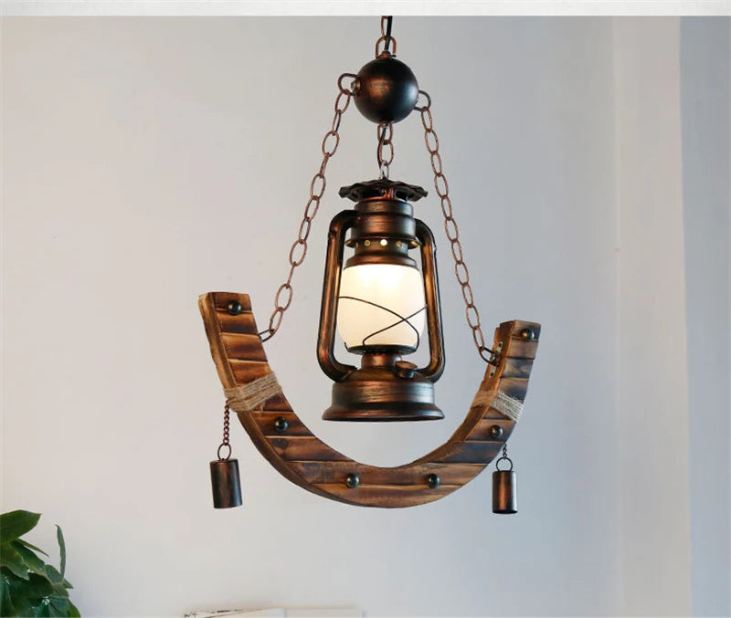 lustre en bambou pour café restaurant et bar éclairage extérieur - vue 6 sur 6