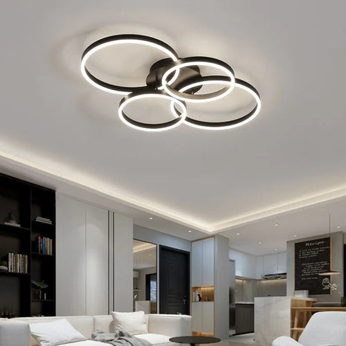 plafonnier moderne nordique éclairage haut de gamme design épuré - vue 2 sur 10