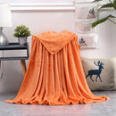 Plaid flanelle polaire corail doux chaud canapé lit
