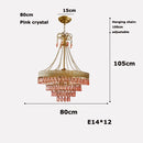 lustre à led en cristal en forme de larme pour décoration intérieure