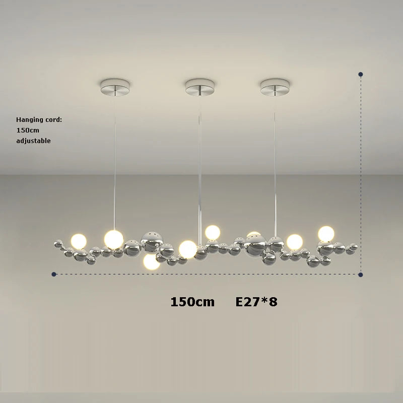 suspension led artistique à intensité variable design moderne - vue 13 sur 16