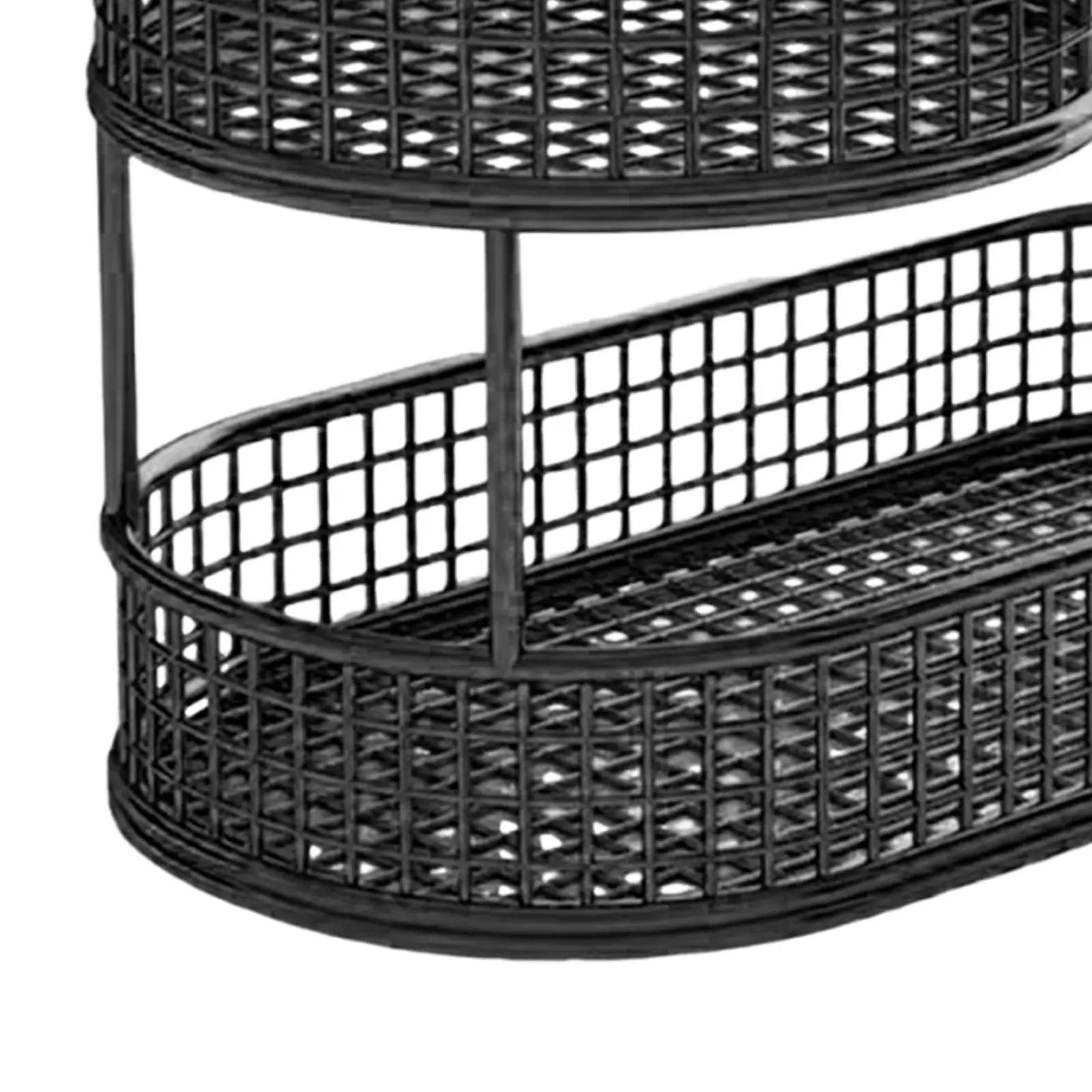 Countertop Fruit Basket Metal Wire Storage Basket, Counter Serving Tray Space Saver Serving Stand Vegetables Storage Rack - vue 4 sur 8