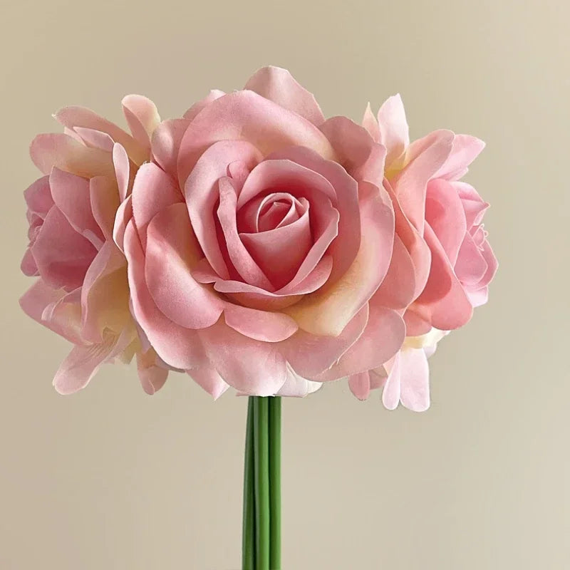 bouquet de roses artificielles décoratives pour jardin - vue 9 sur 10