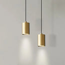 Minimalist nordic copper bedside lamp with elegant design