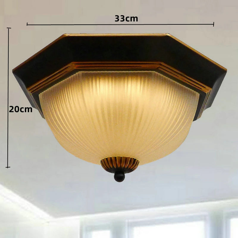 plafonnier led vintage rétro style classique design lumineux - vue 8 sur 8