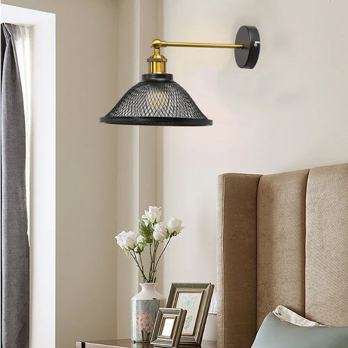 suspension Vintage rétro noir fer Net-Cage cuisine E27 LED pour chambre salon Restaurant - vue 8 sur 13
