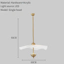 Minimalist nordic acrylic chandelier for restaurants and cafés