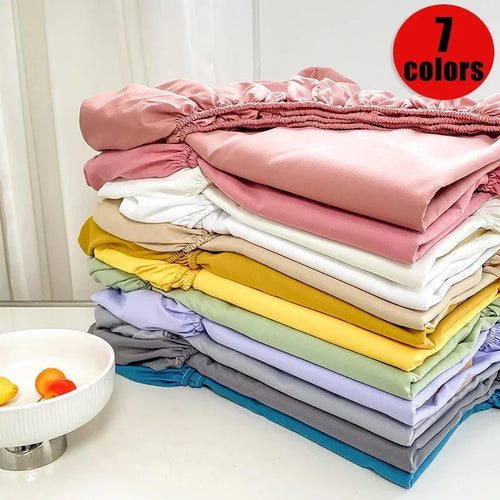 Premium Solid Color Brushed Fitted Sheet,Ultra-Soft Sateen Weave for Cozy Nights - Hypoallergenic and Easy Care Bedding - vue 2 sur 13