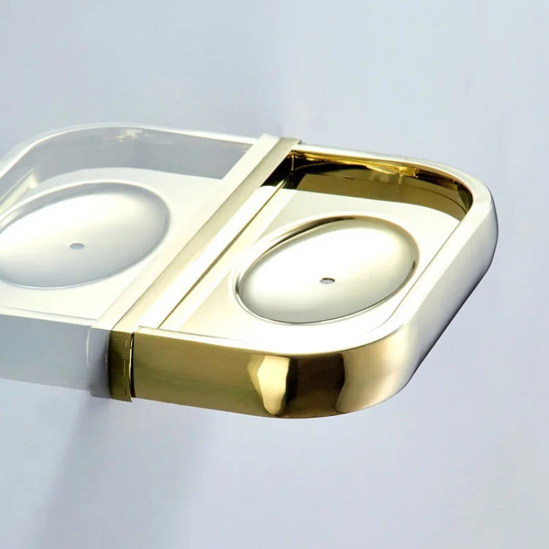 porte-savon mural en laiton pour salle de bain élégant et pratique - vue 4 sur 8