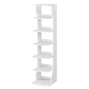 VASAGLE Slim Shoe Rack, Narrow Shoe Storage Organiser, 6-Tier Shoe Stand, for Small Spaces, Hallway, Cloakroom
