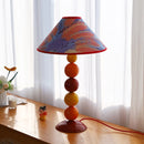Vintage Nordic design desk lamp with colourful stones