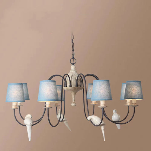suspension vintage nordique design oiseau pour restaurant café