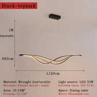 lustre moderne led décoratif pour restaurants et espaces intérieurs
