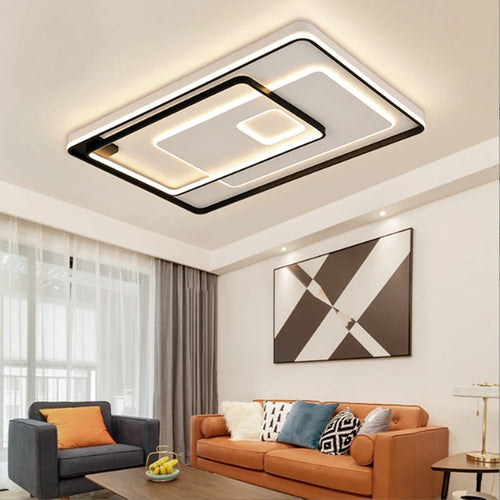 Plafonnier led design moderne intérieur - vue 3 sur 12