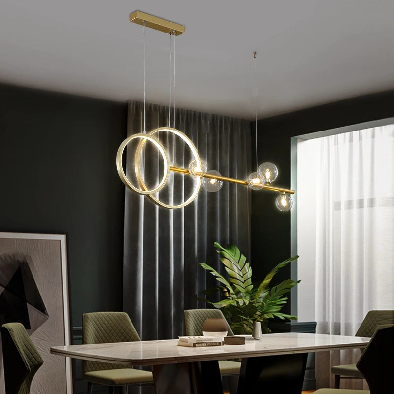 suspension à led au design minimaliste moderne pour intérieur - vue 4 sur 8