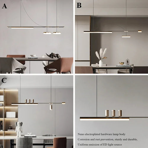 Modern minimalist nordic chandelier for interior decor - vue 7 sur 16