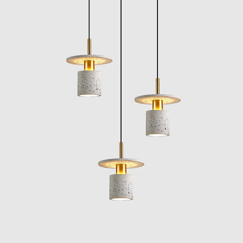 Creative terrazzo chandelier for restaurant and minimalist shop - vue 6 sur 9