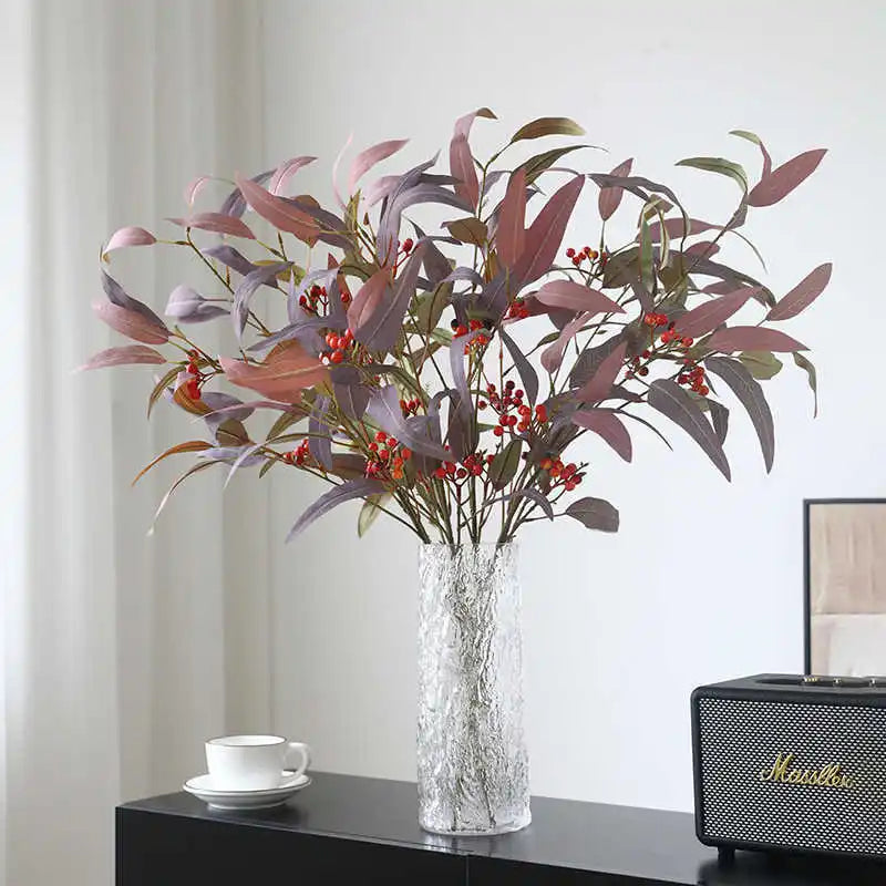simulation d'eucalyptus à longues branches décoration florale pour toutes occasions - vue 3 sur 8