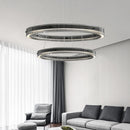 Italian minimalist chandelier high-end nordic design glass