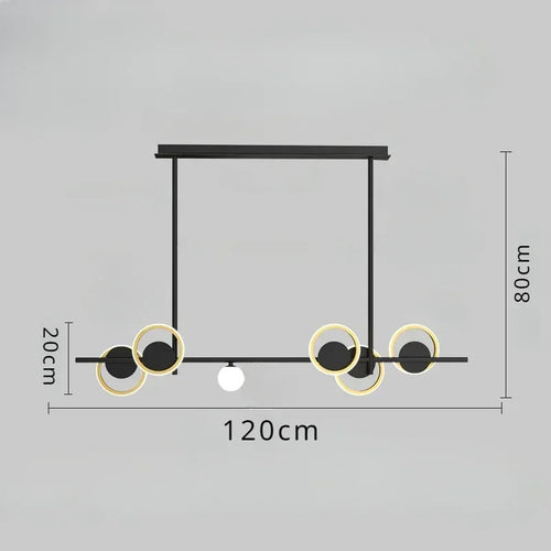 Minimalist chandelier for elegant and simple interior decoration - vue 9 sur 8