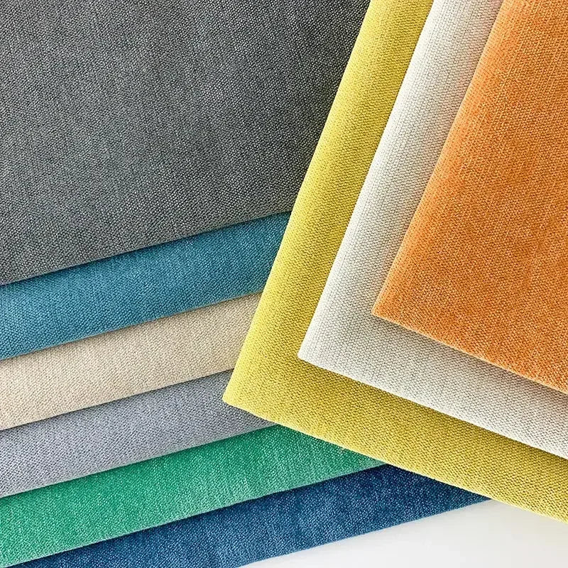 Tissu chenille uni epais pour ameublement salon diy - vue 7 sur 7