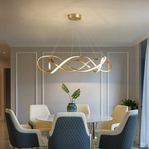 Modern LED chandelier for stylish indoor decoration